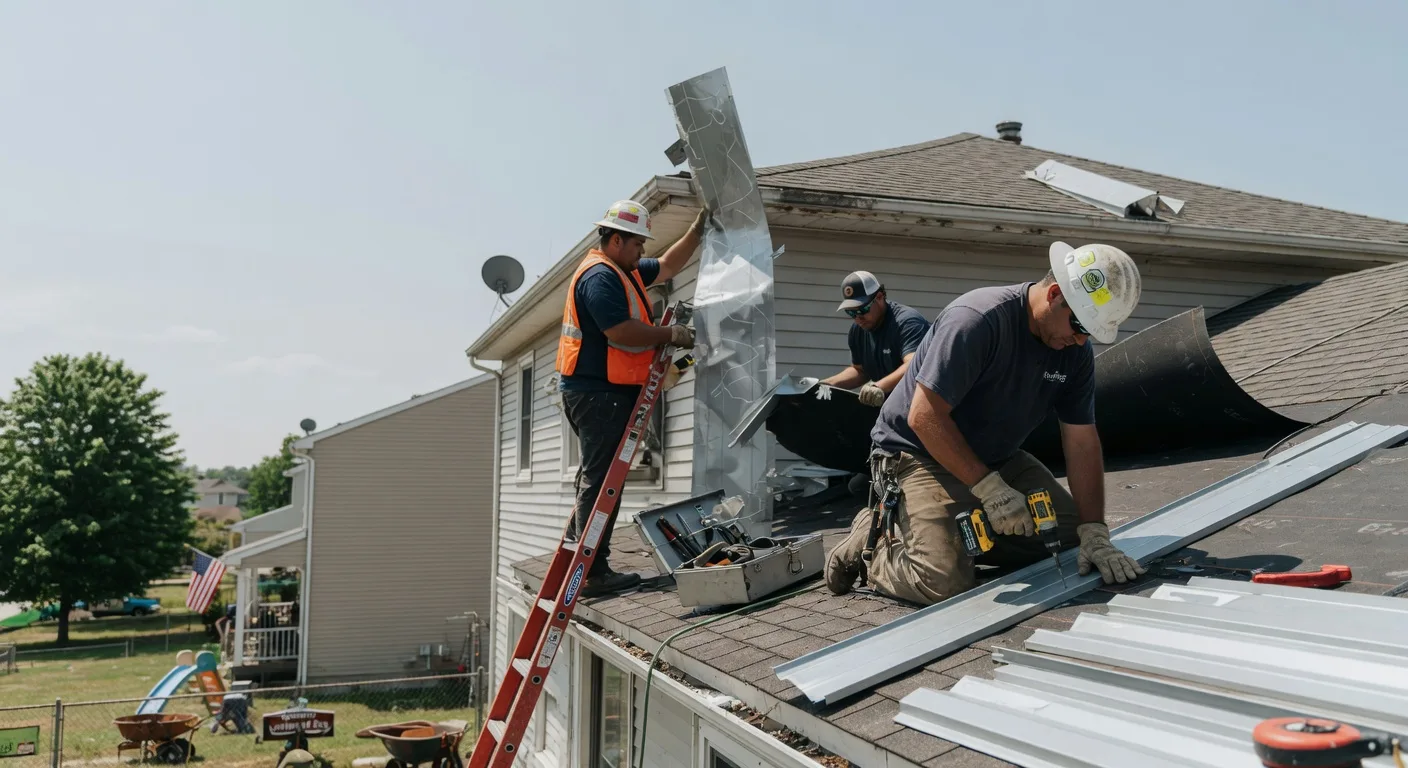 Storm Damage Metal Roof Repair in Whitesburg, TN